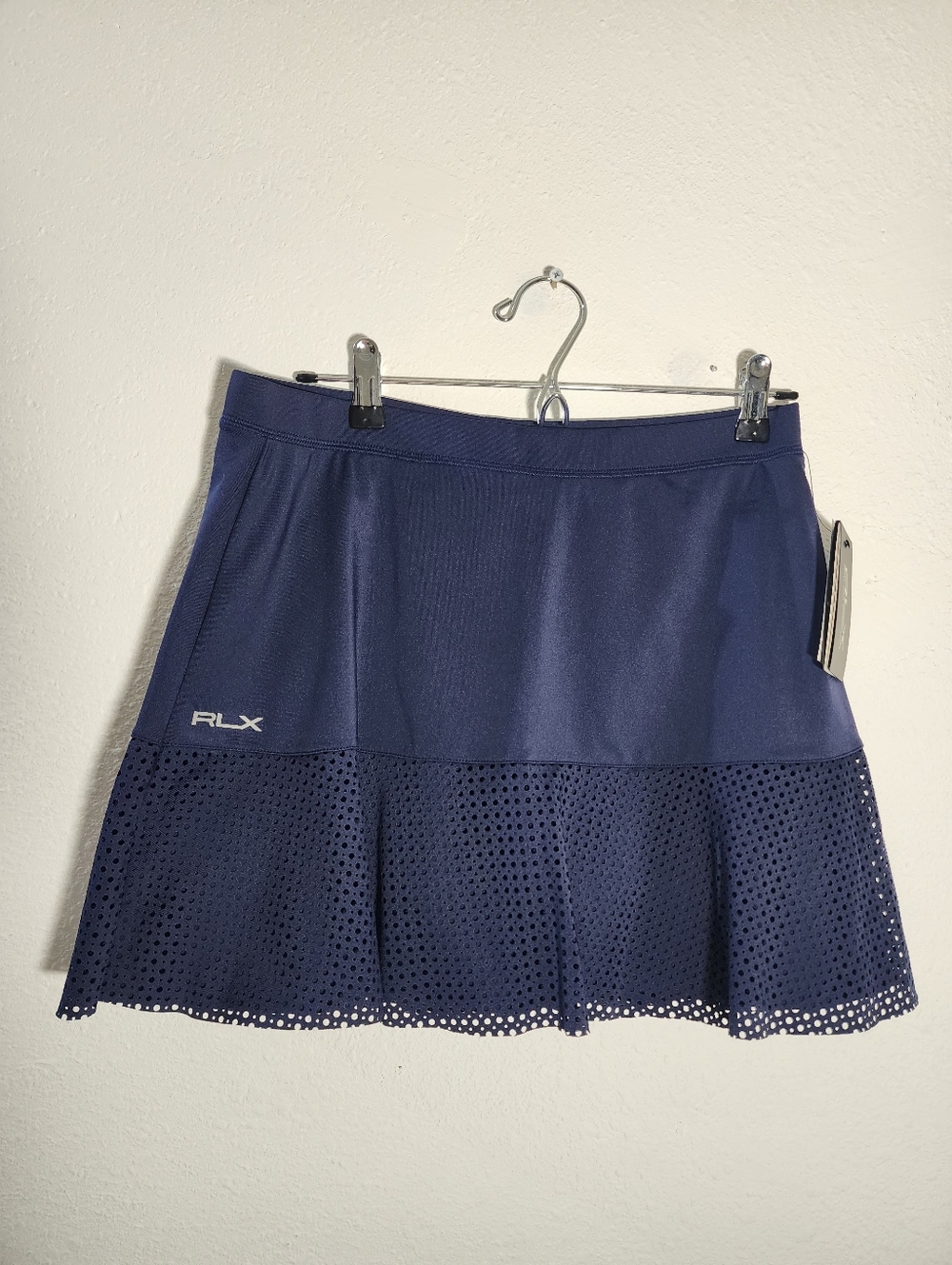 RLX Ralph Lauren Golf Skort Navy Athletic Tennis Skirt Stretch Size S - Picture 2 of 10